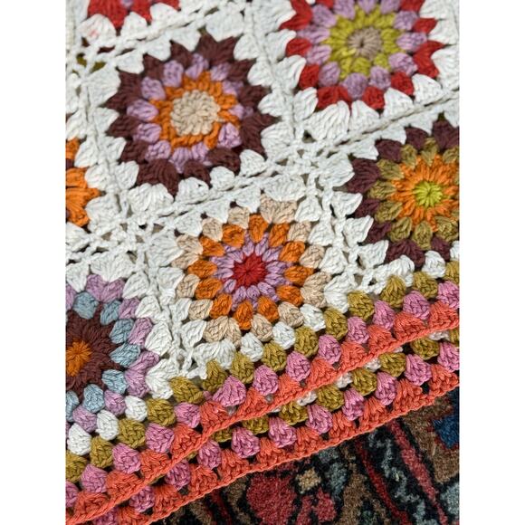 Alemais Crochet Maxi Dress 6 Granny Square Women's Resort Pool Beach - Picture 8 of 12